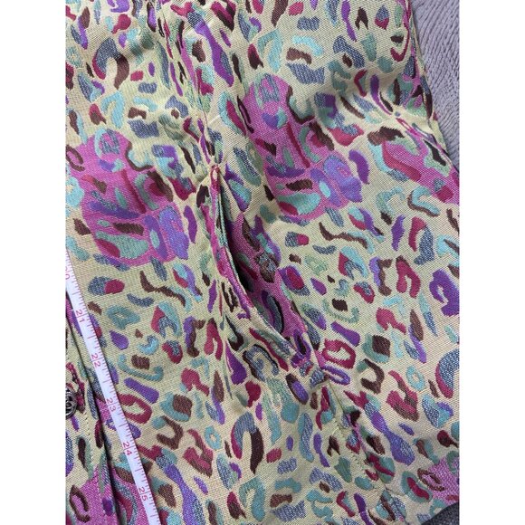 Tudor Court Womens Jacket L Decorative Buttons Vibrant Multicolor Spring Easter - Picture 8 of 9